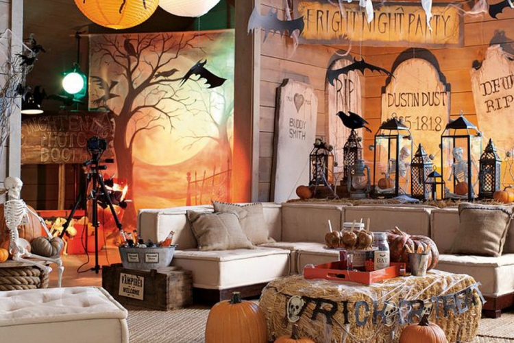 Halloween Trends Wohnzimmer Dekooideen für den Herbst