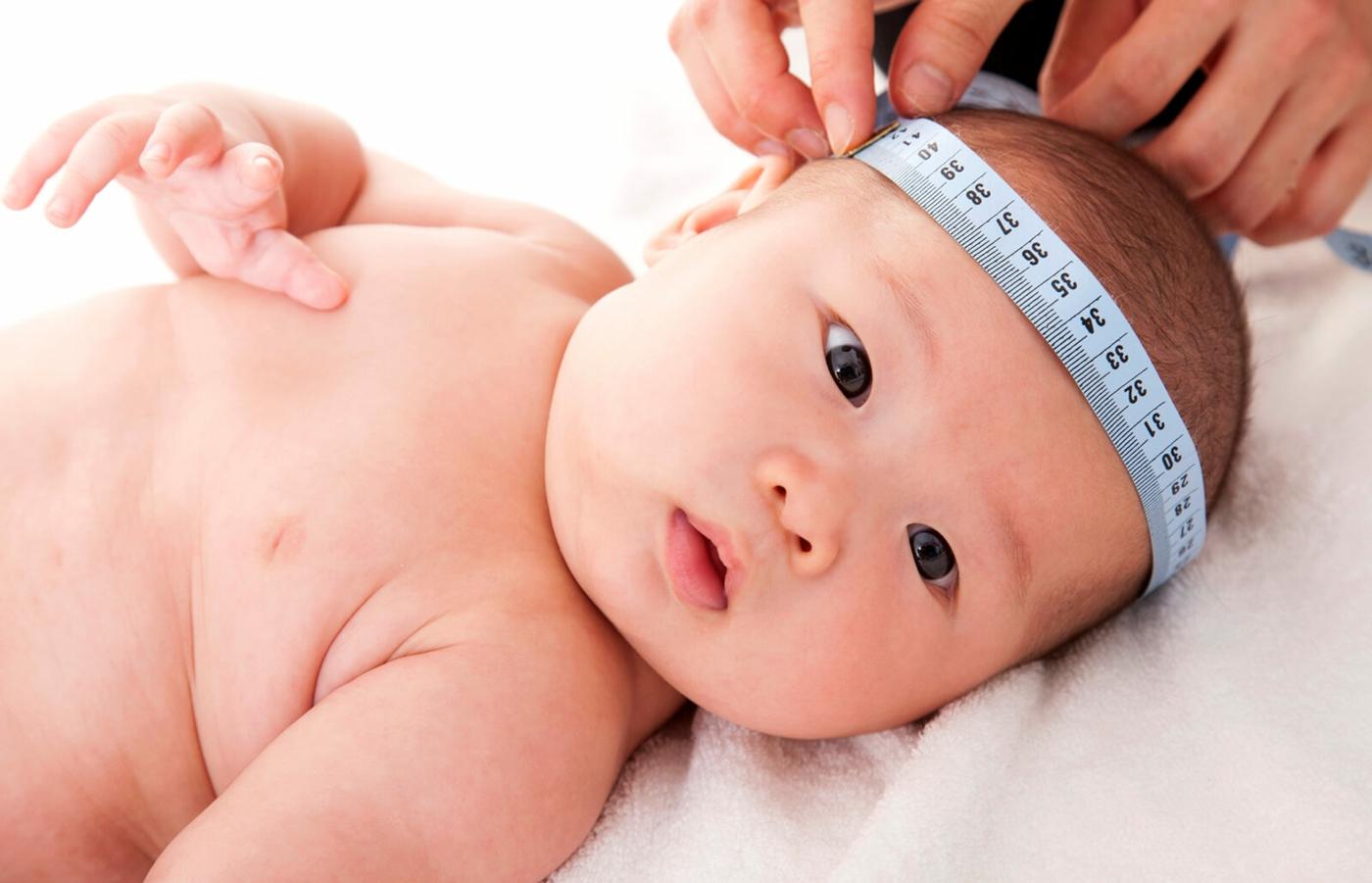 Kopfumfang Tabelle für Fötus und Baby nach der Geburt