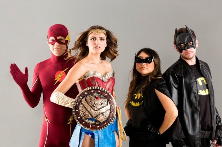 Kostüm für 4 Personen Frauen Gruppenkostüm Ideen Superhelden