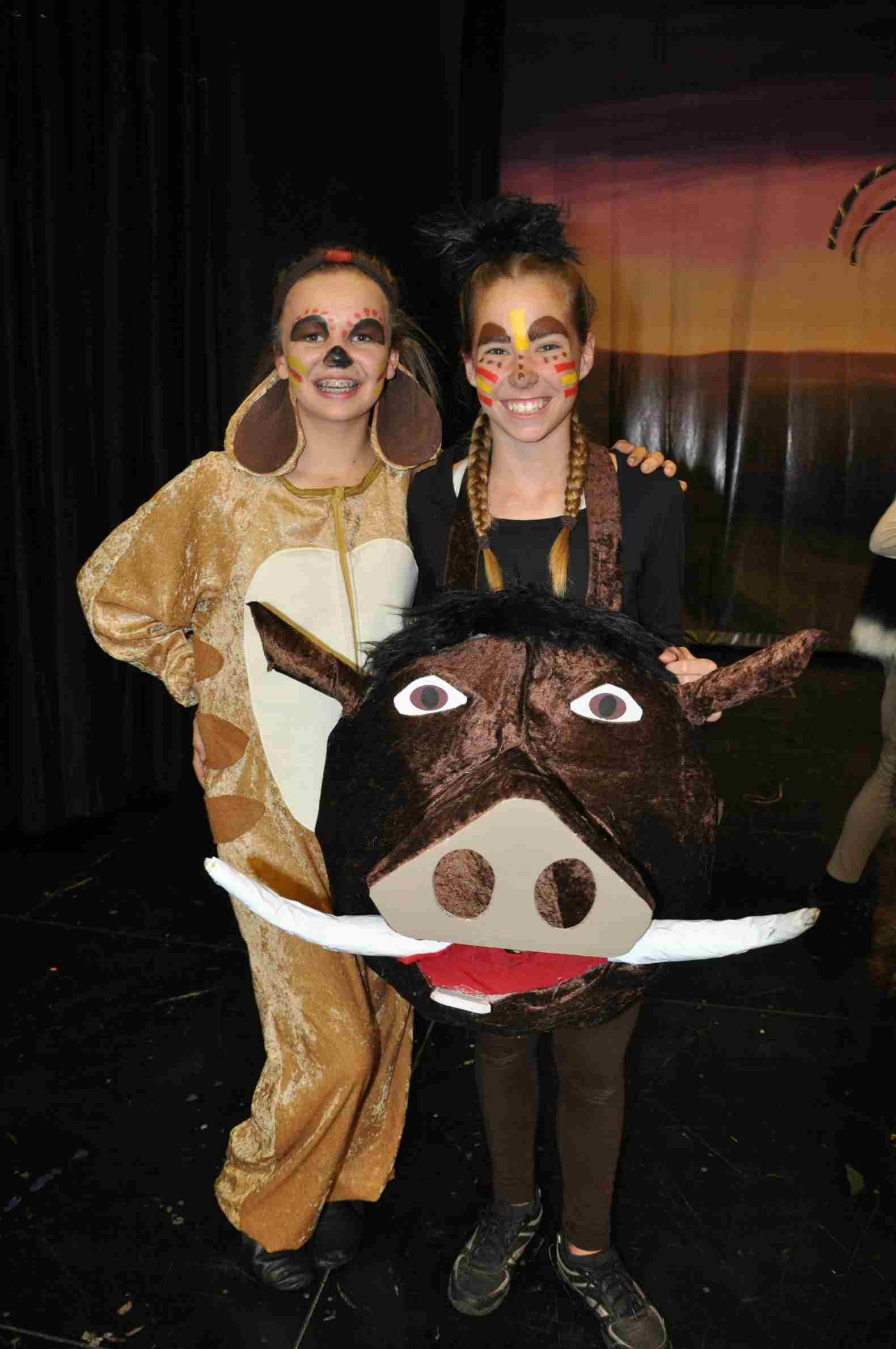 Kostüm für beste Freundinnen Timon und Pumba Karneval Kostüm