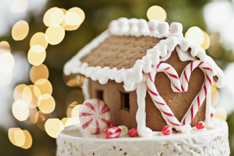 Lebkuchenhaus Rezept Weihnachten kleine Geschenke aus der Küche
