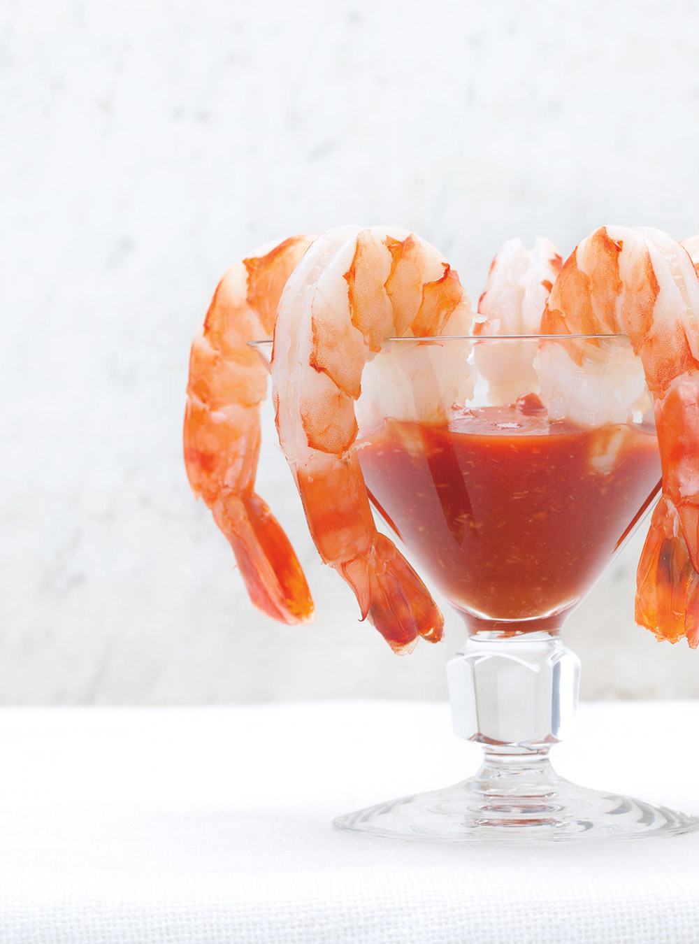 Leckere Idee für einen Crevetten Cocktail mit Tomatensaft
