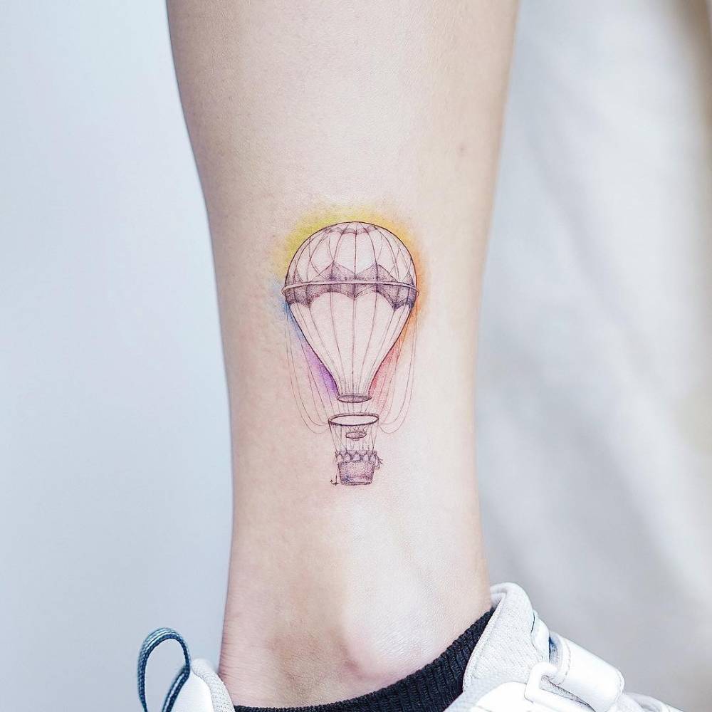 Luftballon Tattoodesign Tattoomotive für Frauen klein