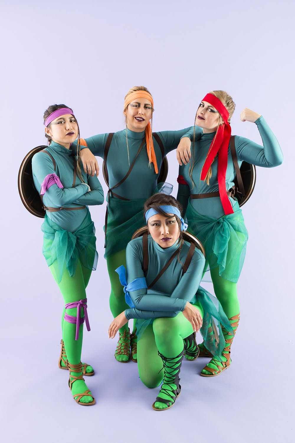 Ninja Turtles Gruppenkostüm für Frauen lustige Kostümideen Halloween