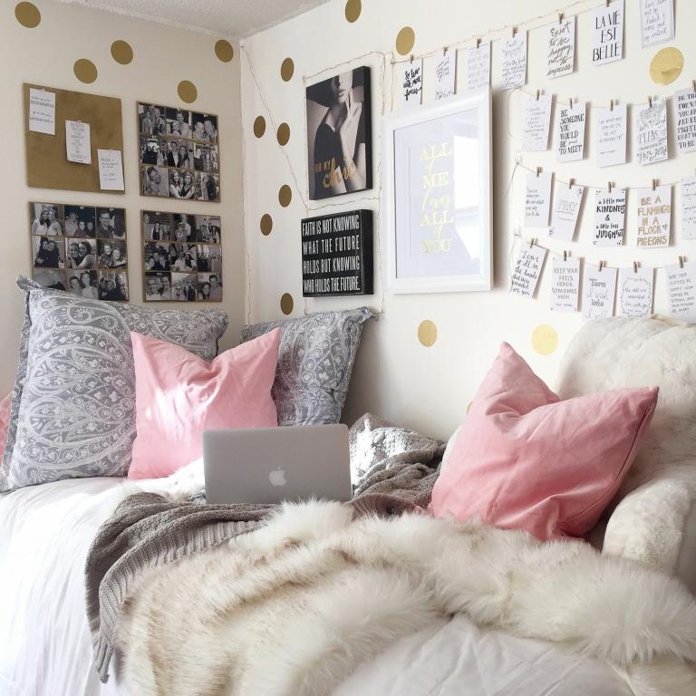 Tumblr Zimmer streichen Schlafzimmer Wanddeko mit Poster DIY