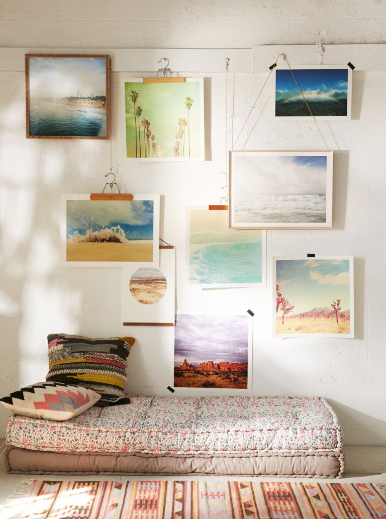 GWAEPU Hängende Fotowand - Boho Wandbehang Mit 45 Clips Für Fotos & Erinnerungen