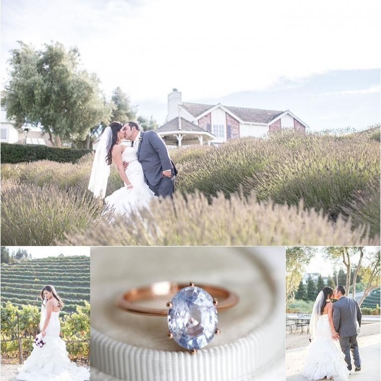 Verlobungsring mit Stein Lavendel Farbe Hochzeit Scheune Weinkeller auf dem Lande organisieren