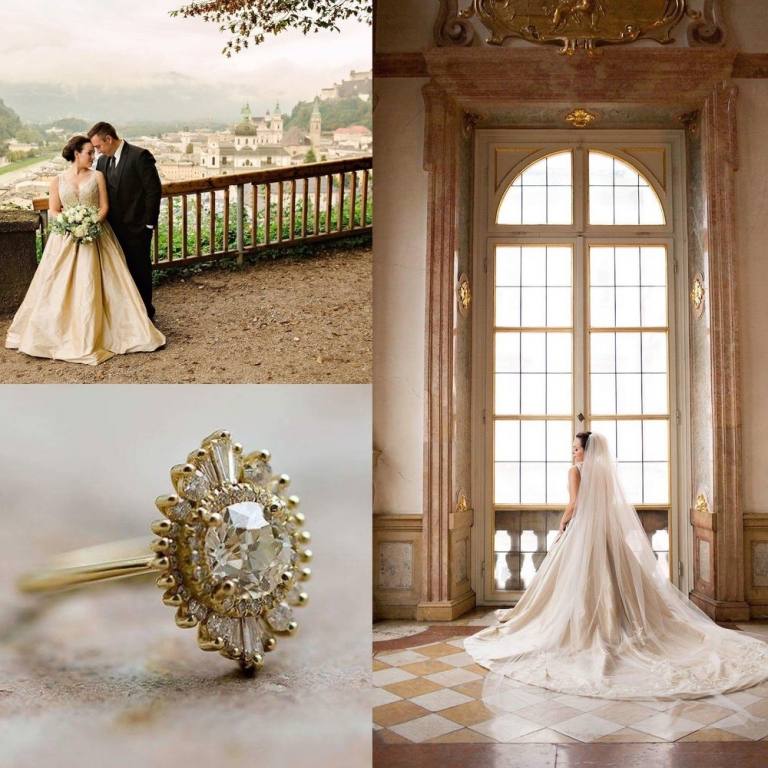 Verlobungsring mit Stein romantische Hochzeit im Schloss organisieren