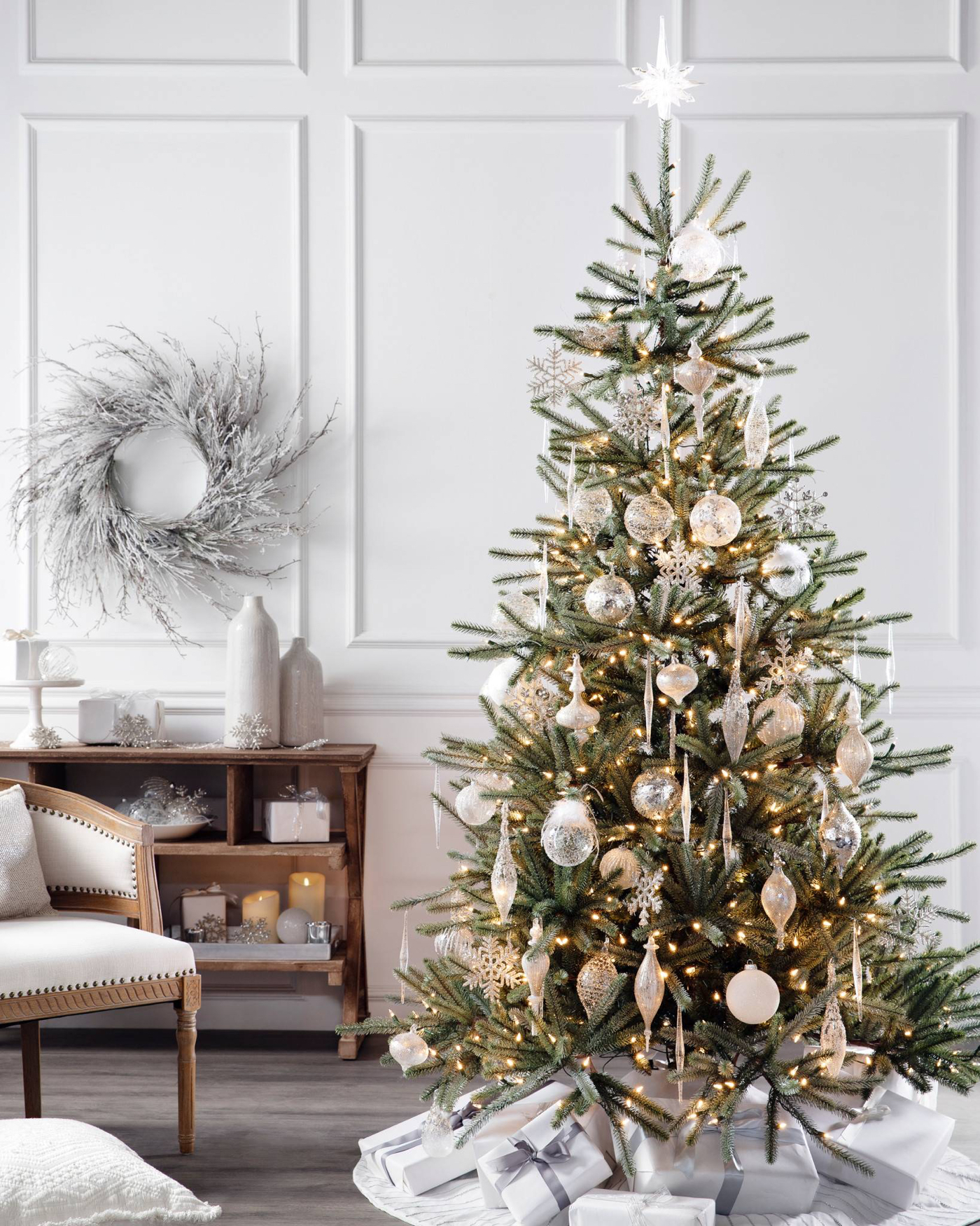Weihnachtsbaum weiß