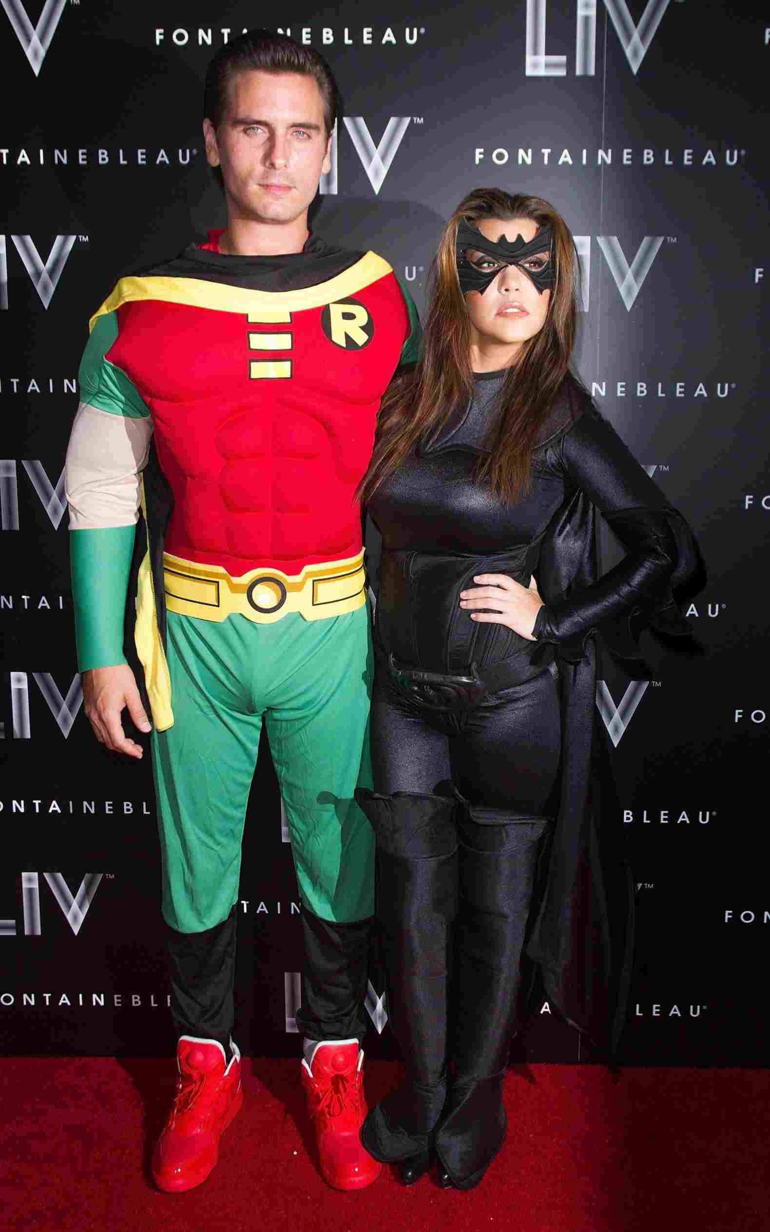 Berühmte Paare Mottoparty Silvester Batman und Robin Kostüm