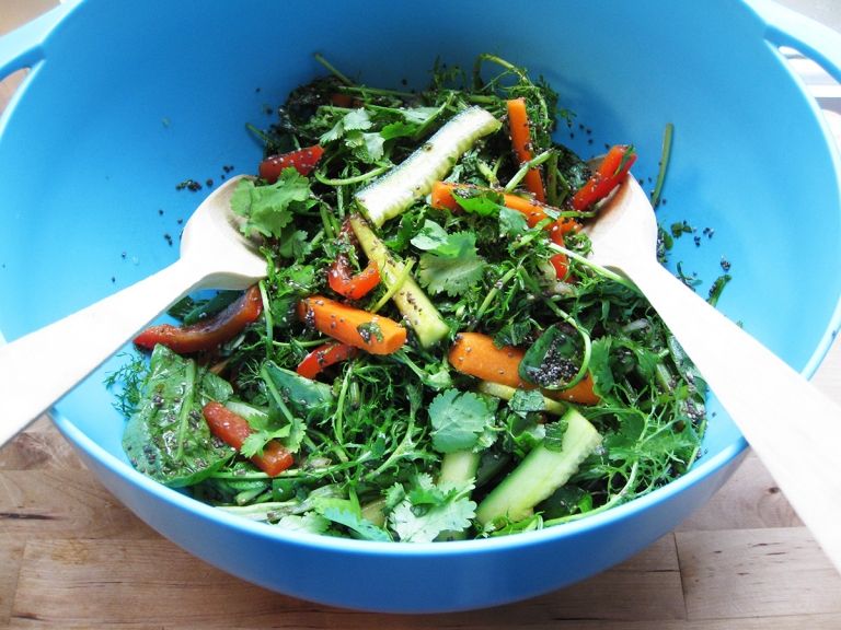 Chia Samen Rezepte Salat Dressing kalorienarm