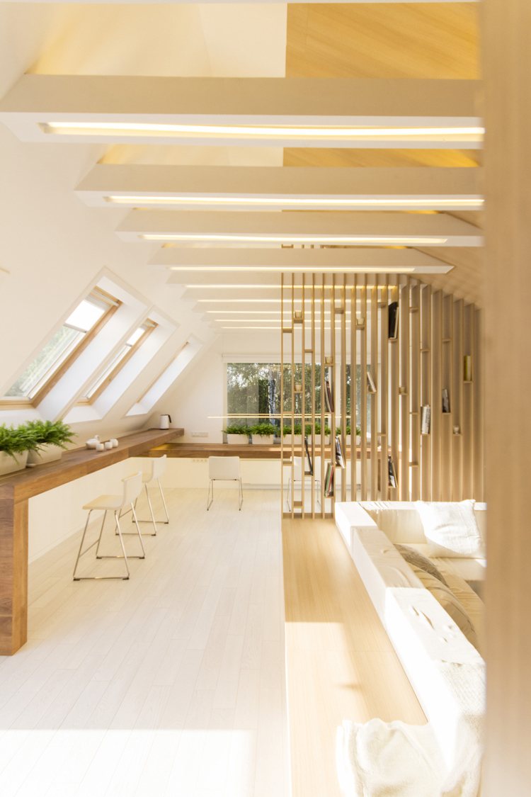 Dachgeschoss skandinavisch einrichten Ideen für helle und praktische Dachgeschosswohnung
