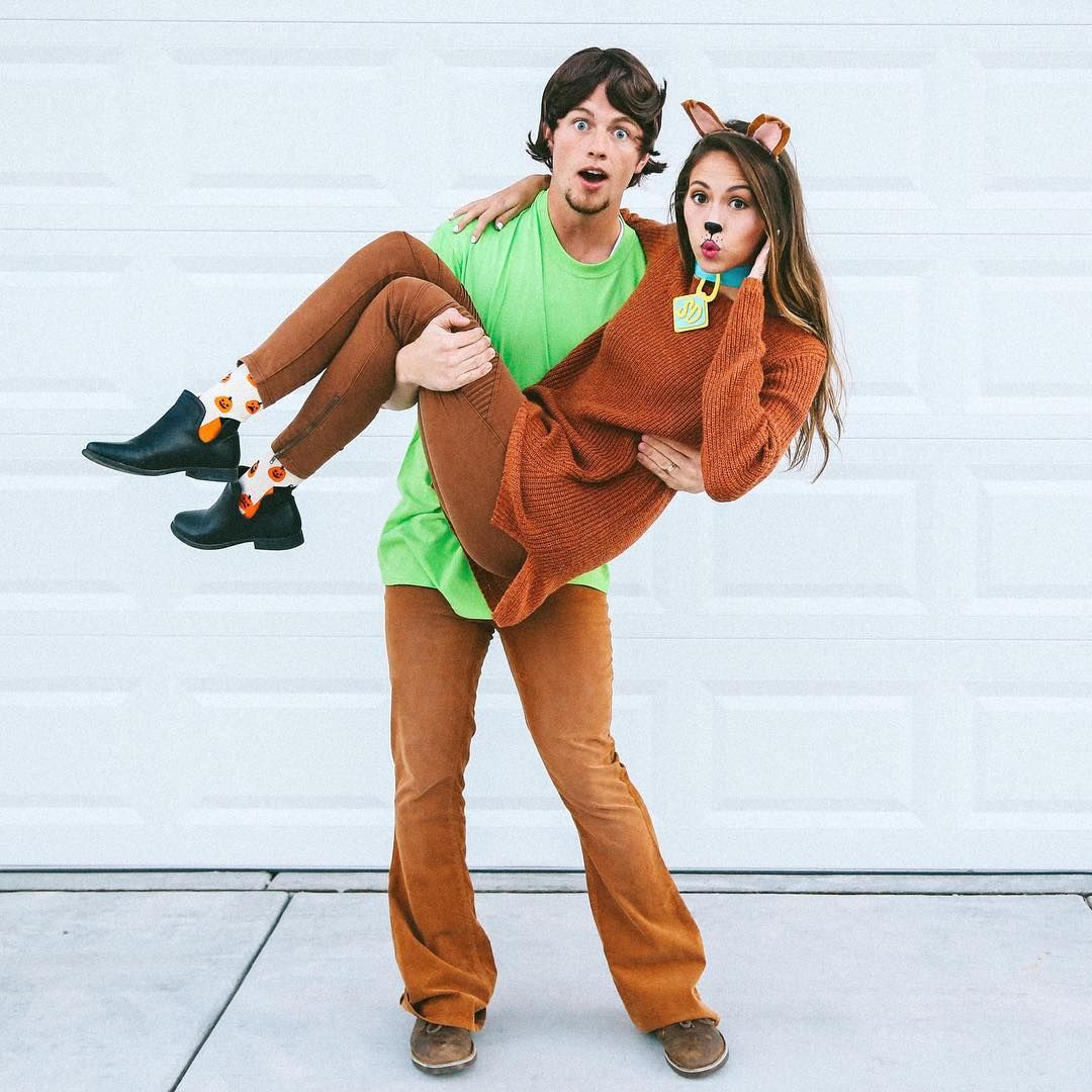 Scooby Doo Kostüm für beste Freunde Mottoparty berühmte Paare