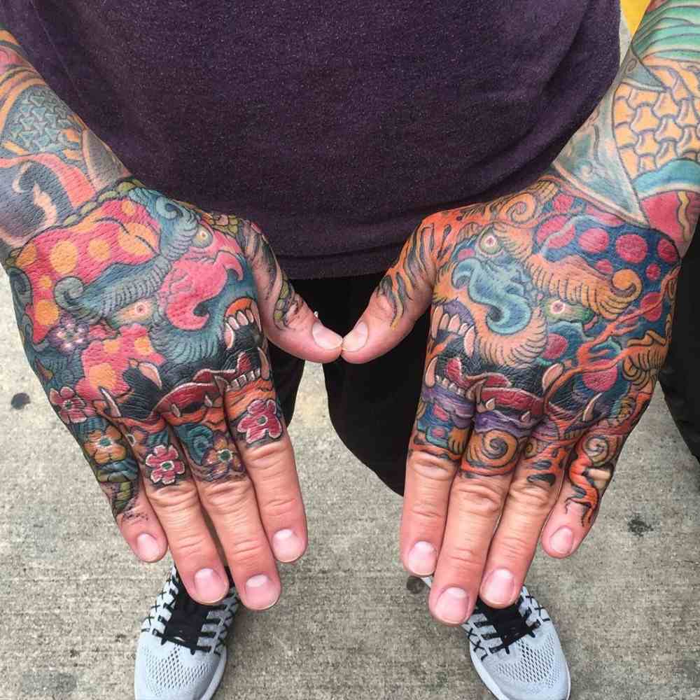 Mann hand tattoo Sovereign Arms