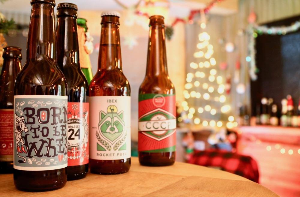 farbenfrohe bierflaschen aus aller welt als geschenk zu weihnachten