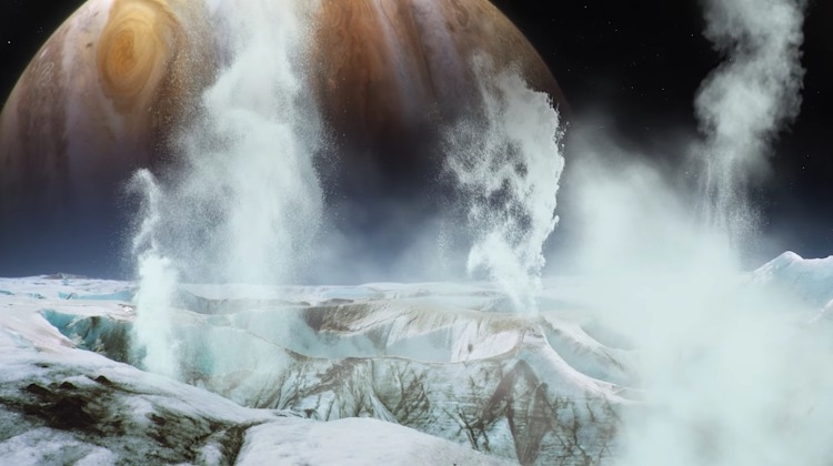 jupiter mond europa wasserdampf gefunden an der oberfläche nasa forschungsteam sucht außerirdisches leben