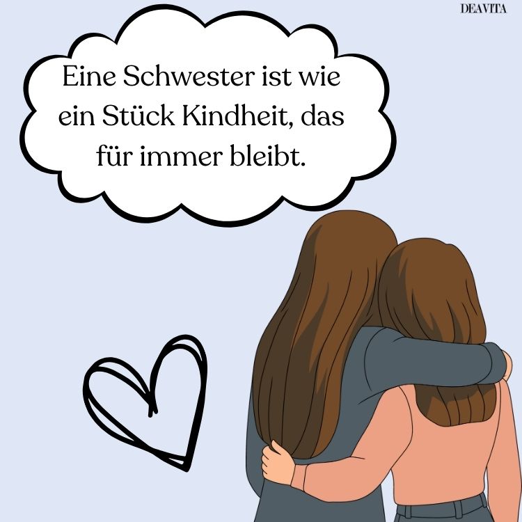spruch für schwestern zum teilen