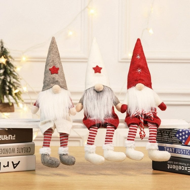 Kreative und fantasievolle Gnome als skandinavische Weihnachtsdeko