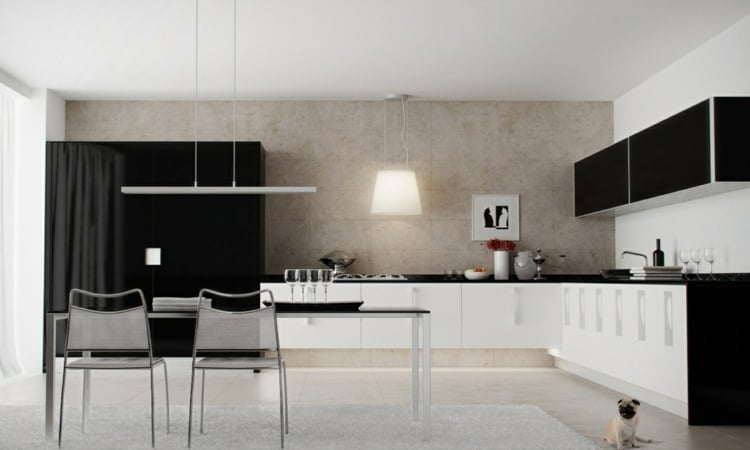Küchentrends 2020 schwarz weiße Küche Einrichtungstipps Wohntrends