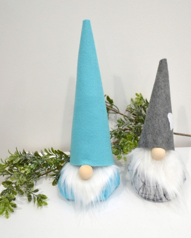 Türstopper Gnome mit Bart selber machen zum Verschenken zu Weihnachten