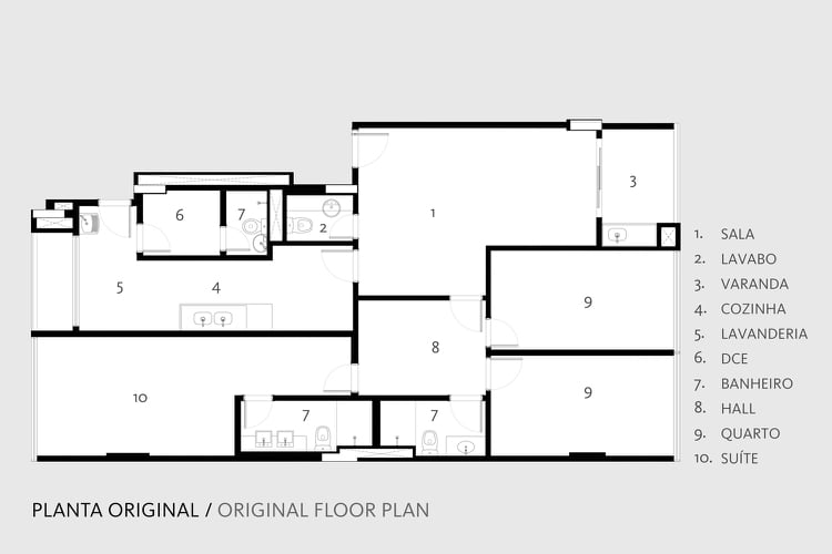 Wohnung umbauen alter Bauplan Raumaufteilung von Küche und Wohnzimmer und zwei Schlafzimmer