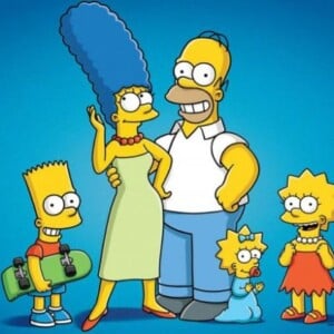 berühmteste animierte familie die simpsons mit margie homer und kindern