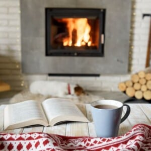 das Haus auf den Winter vorbereiten Brennholz für den Kamin besorgen