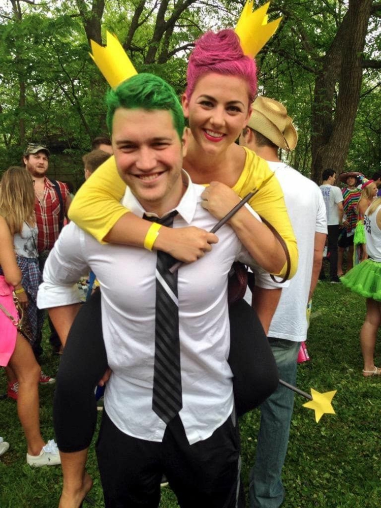 lustige Faschingskostüme für Paare Kostüm aus dem Kleiderschrank