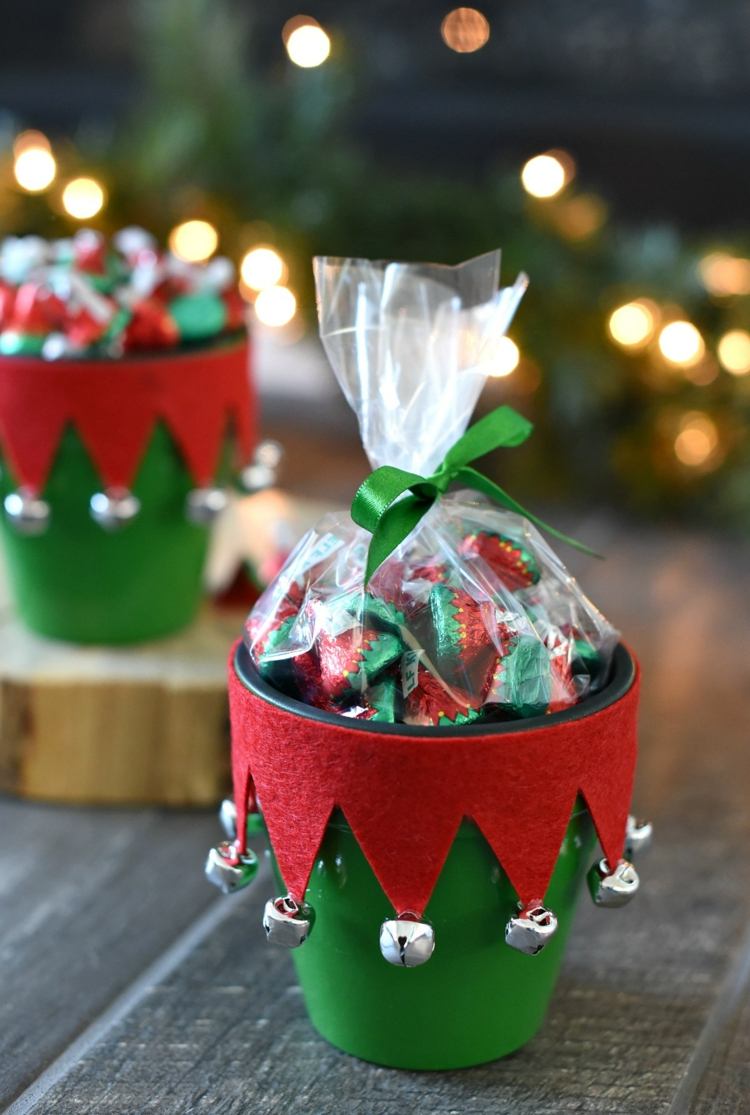 selbstgemachte Pralinen verpacken Weihnachten Geschenke aus der Küche