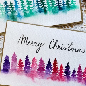 weihnachtskarten selber malen diy anleitungen für anfänger