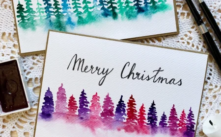 weihnachtskarten selber malen diy anleitungen für anfänger