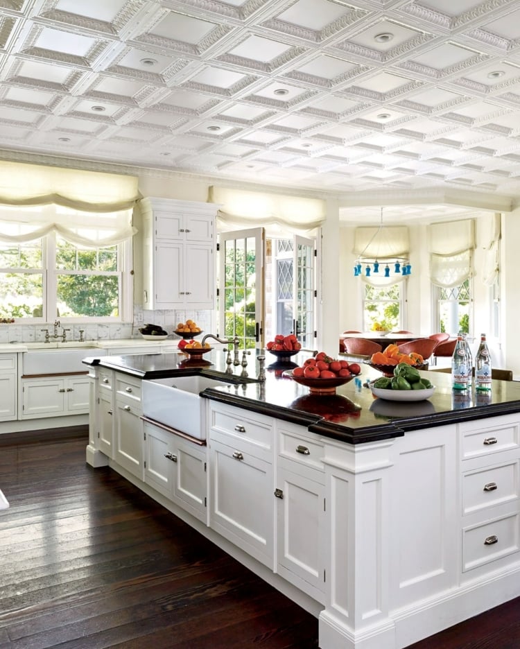 weiße Küchenschränke Wandfarbe für die Küche Wohntrends 2020