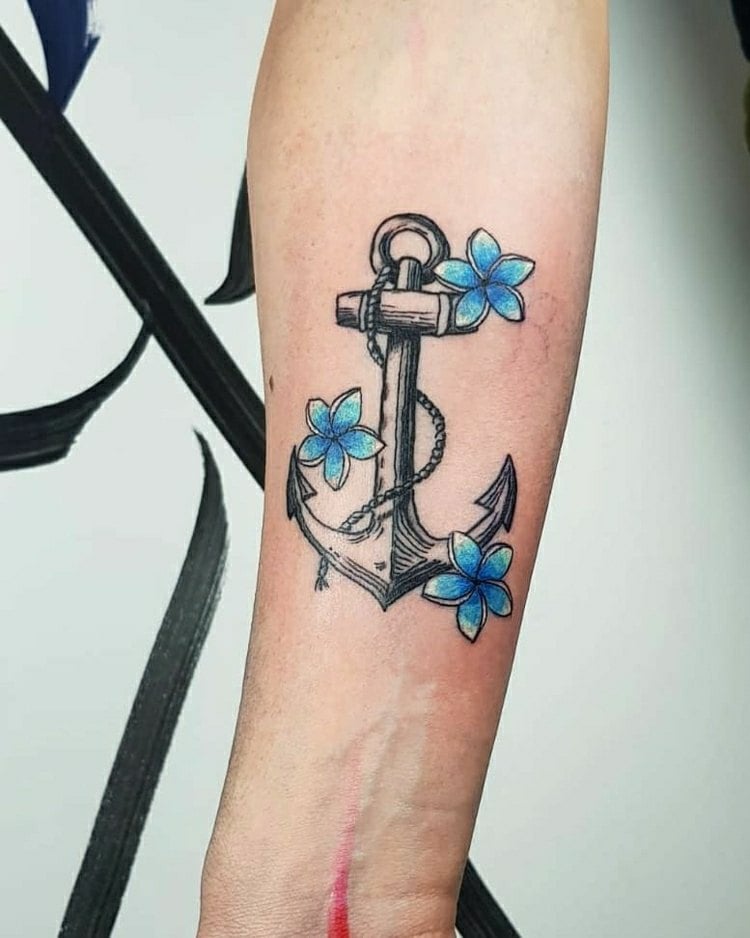 Anker Tattoomotiv Bedeutung Zeichen für Tattoo Hoffnung
