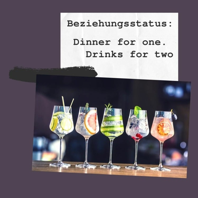 Dinner for one, drinks for two - Die Vorteile ohne Partner