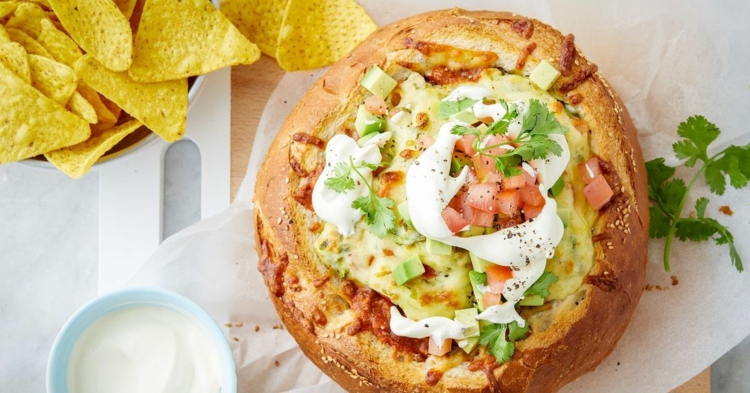 Gerichte im Brotlaib