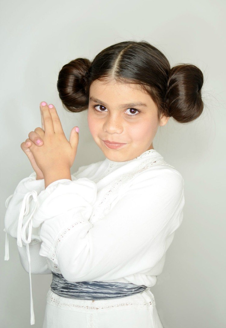 Frisur Prinzessin Leia Star Wars Kostüme für Mädchen
