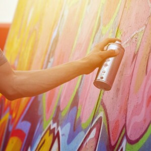 Graffiti Wandgestaltung Trend Wohnzimmer Wände dekorieren