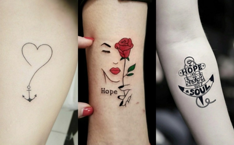 Frauen unterarm motive Tattoo Motive
