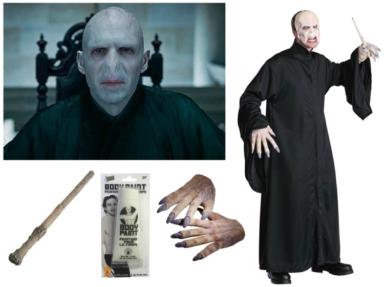 Karneval Kostüme Männer Ideen sich als Lord Voldemort verkleiden