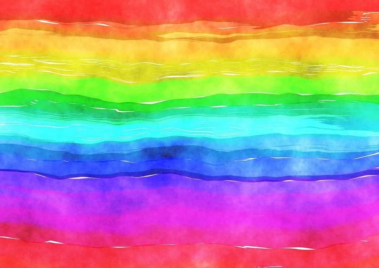 Kunsttherapie Ideen Themen für Maltherapie wenn traurig Regenbogen malen