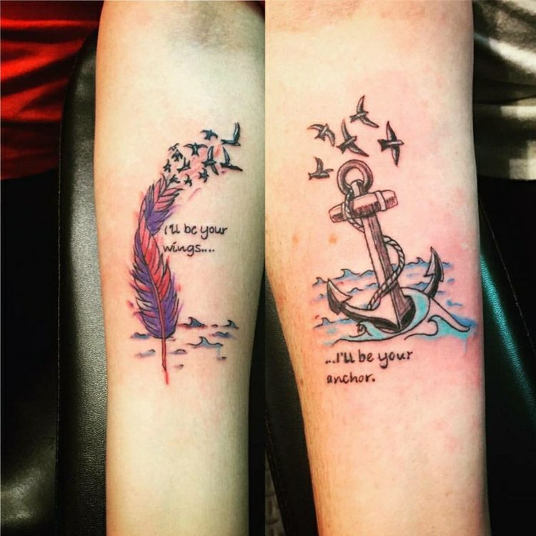 Tattoos Hoffnung und Kraft Tattoosprüche Ideen klein