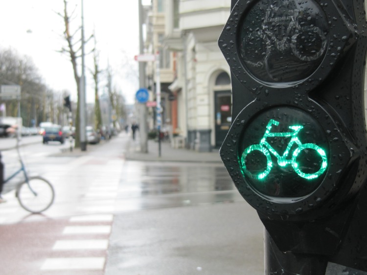 grünes licht radfahren in der stadt einfach verkehr verbesern