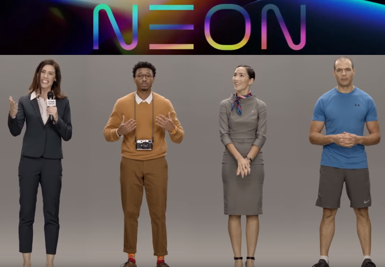 neues projekt neon von samsuns mit menschlichen avataren virtueller nachbau
