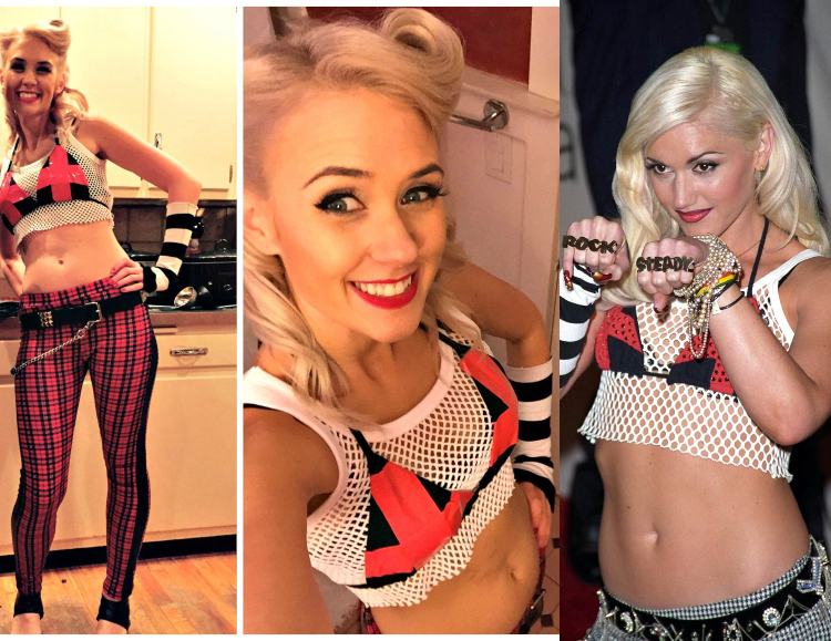 90er Party Outfit Ideen für Frauen sich als Gwen Stefani verkleiden
