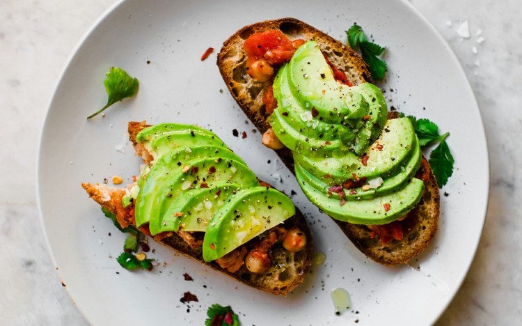 Avocado Toast vegan simple and healthy breakfast ideas plant-based nutrition