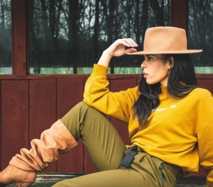 Cowboy Stiefel Trends Damenhut Outfit Lederstiefel