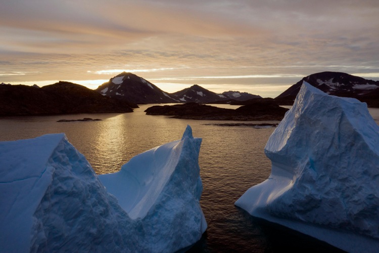 Meeresspiegelanstieg-Simulation zeigt, dass Eis schmilzt Antarktis Meeresanstieg und Überschwemungen kommen