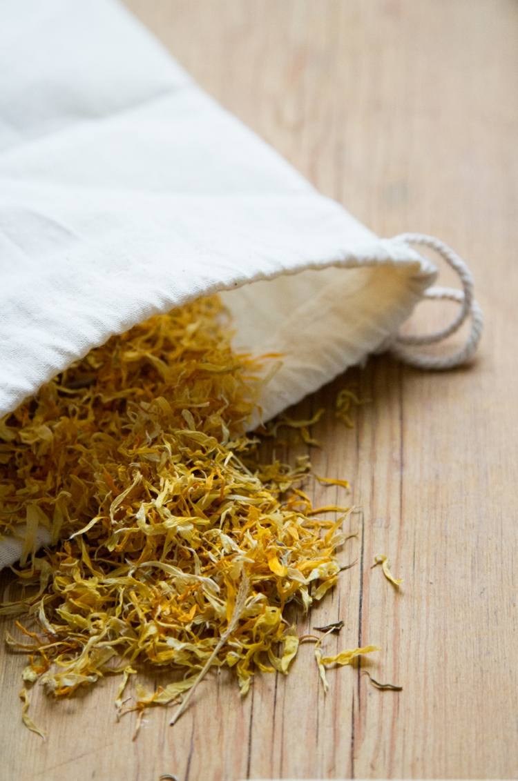 Milking fat or lard as a carrier material in the homemade marigold ointment