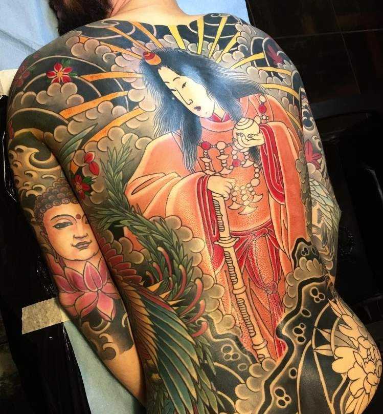 Regino Gonzales Tattookünstler Rücken Tattoo für Männer