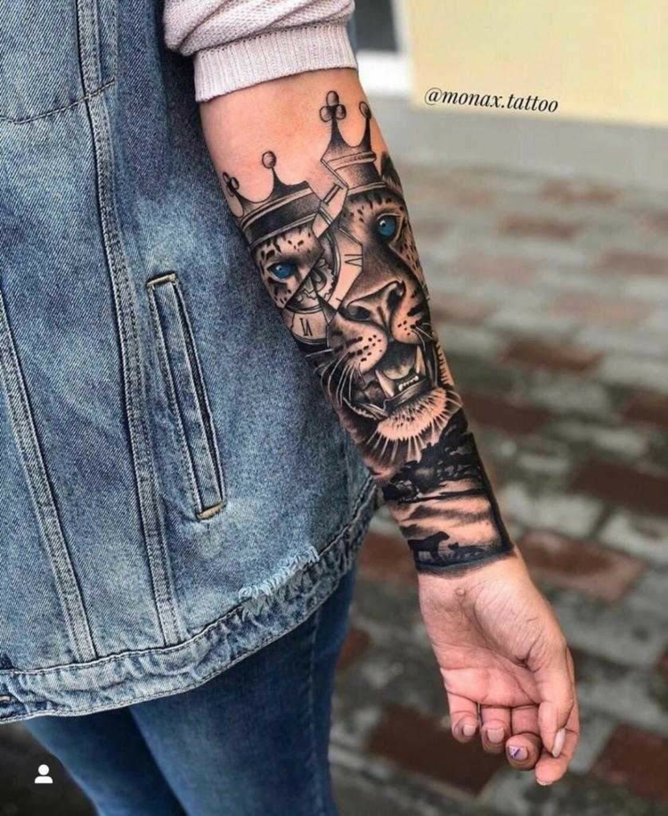 Tattoos Realistic Style Löwe Tattoomotiv beste Tattookünstler Deutschland